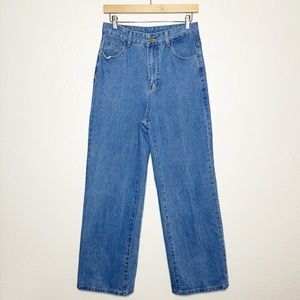 Super High Rise Wide Straight Leg Blue Jeans Women’s Size 28